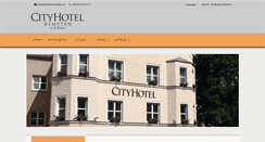 Desktop Screenshot of cityhotel-kempten.de