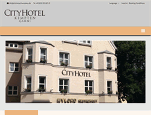 Tablet Screenshot of cityhotel-kempten.de